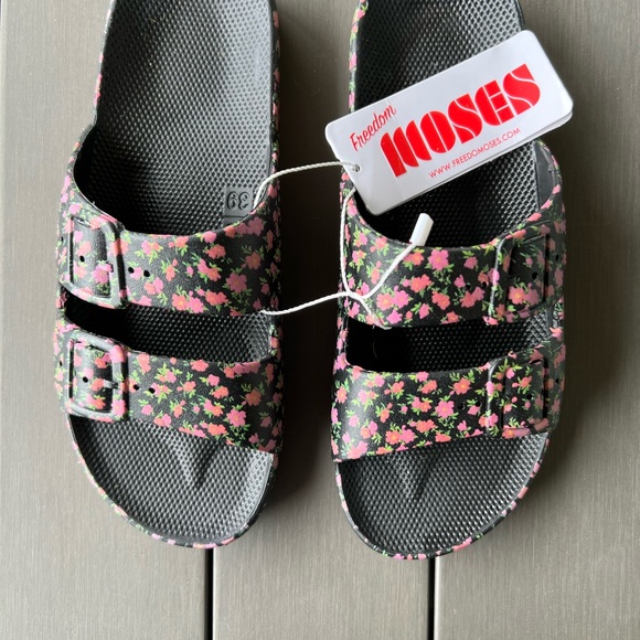 NEW!! FREEDOM MOSES FLORAL SLIDE SANDAL IN SIZE US 8-9 (EU size 38-39) - Picture 8 of 10